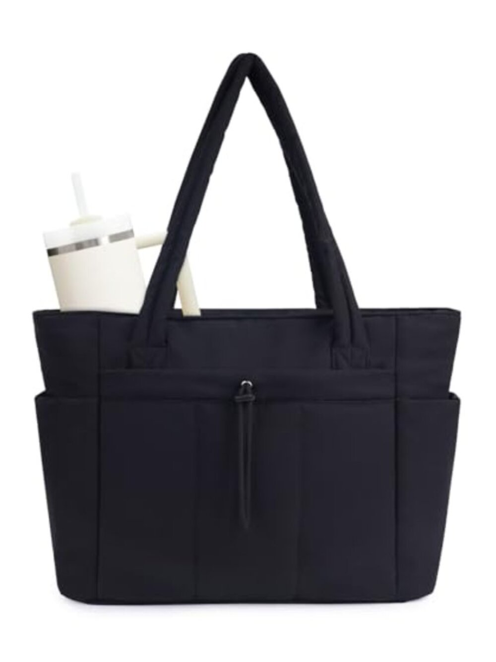 Puffy Tote Bag for Women - Work Travel Nurse 20L Tumbler Pocket